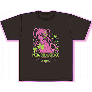 NEEDY GIRL OVERDOSE Tシャツ 超てんちゃん(ブルー＆ピンク)[WHY SO