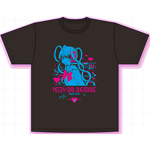 NEEDY GIRL OVERDOSE Tシャツ あめちゃん(バイオレット＆ホワイト)[WHY