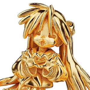 【限定販売】らき☆すた 柊かがみ ミニフィギュア シルバー(イエローゴールドコーティング)
