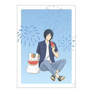 夏目友人帳 クリアファイル 夏目貴志＆ニャンコ先生 サマーVer