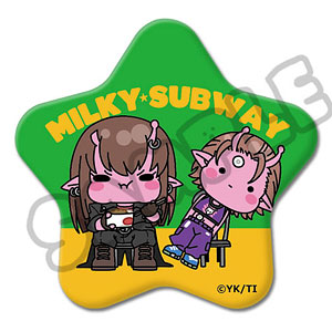 アニメ『銀河特急 ミルキー☆サブウェイ』 星型缶バッジ(mochocho) MK