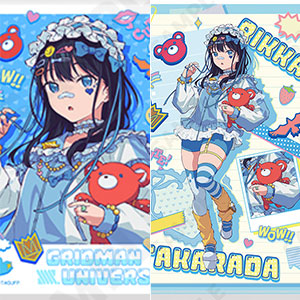 グリッドマンユニバース クリアファイル＆ブロマイドセット 1.宝多六花[デコラ]