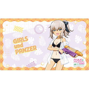 [ガールズ＆パンツァー 最終章]描き下ろしラバーマット(逸見エリカ/水鉄砲 日焼けVer.)