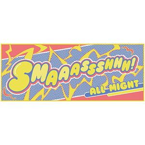 僕のヒーローアカデミア 10周年記念 擬音フェイスタオル オールマイト