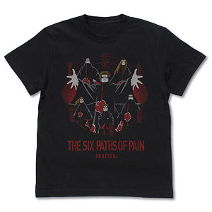 NARUTO-ナルト- 疾風伝 ペイン六道 Tシャツ/BLACK-L