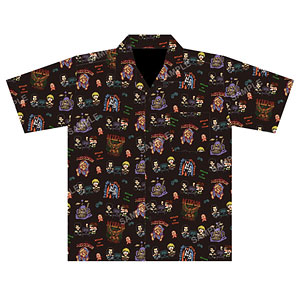 TVアニメ『進撃の巨人』The Final Season 完結編 ゲームビット総柄シャツXL ブラック