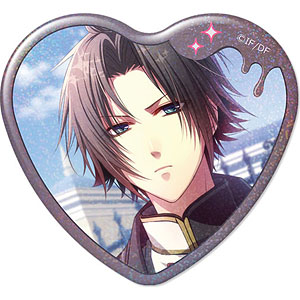 Glass Heart Princess ハート型ホログラム缶バッジ デザイン04(烏丸幸