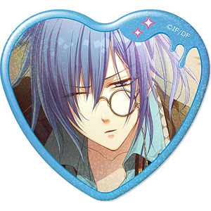 Glass Heart Princess ハート型ホログラム缶バッジ デザイン04(烏丸幸
