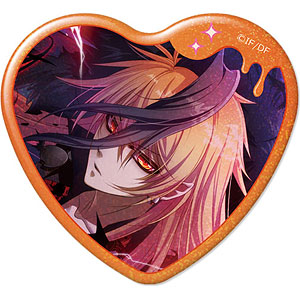 Glass Heart Princess ハート型ホログラム缶バッジ デザイン04(烏丸幸
