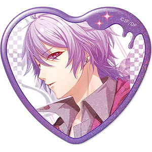 Glass Heart Princess ハート型ホログラム缶バッジ デザイン03(烏丸幸