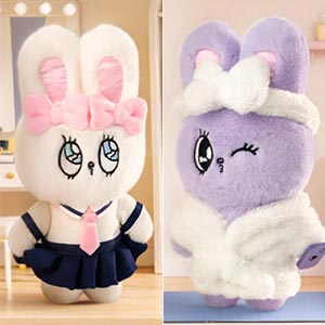 Esther Bunny - ファッション イン モーション プラッシュキーチェーンシリーズ 8個入りBOX