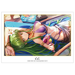 コードギアス 反逆のルルーシュ ロストストーリーズ [神秘的な夏の装い] C.C. A3マット加工ポスター