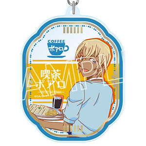 名探偵コナン 喫茶ポアロシリーズ 箔押しアクリルキーホルダー 安室透(イエロー)