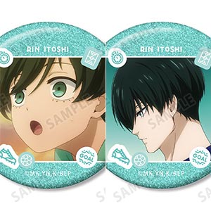TVアニメ『ブルーロック』 蜂楽廻 場面写グリッター缶バッジ2個セット