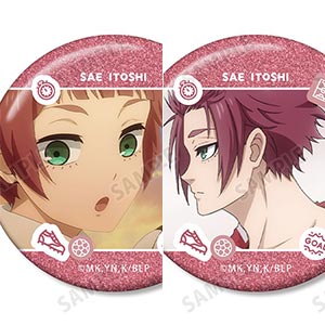 TVアニメ『ブルーロック』 糸師凛 場面写グリッター缶バッジ2個セット
