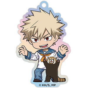 アニメ『僕のヒーローアカデミア』 オーロラアクリルキーホルダー 爆豪勝己 海の生きものたちと一緒にPLUS ULTRA