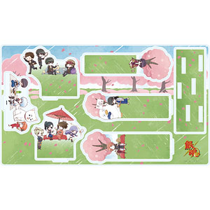 プレミアム アクリルジオラマプレート「銀魂」01/お花見 集合デザイン(グラフアートイラスト)