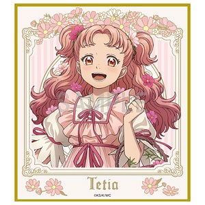 とんがり帽子のアトリエ ミニ色紙 テティア ドレスアップ＆フラワーver
