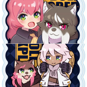 Acrylic Keychain "DOLL EXPLORER" 01 / Official & Newly Drawn Illustrations, Box of 6