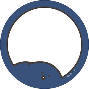 57mm缶デコカバー「お文具といっしょ」09/名も無き者 ごろごろver.(描き下ろしイラスト)
