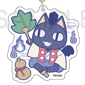 どこでもいっしょ おばけといっしょ アクリルキーホルダー 〈クロ〉
