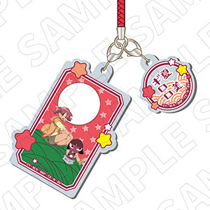 キャラディショナルトイ ケロロ軍曹 花札柄アクリル根付ストラップ(ギロロ・夏美)