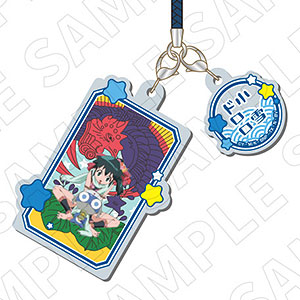 キャラディショナルトイ ケロロ軍曹 花札柄アクリル根付ストラップ(ドロロ・小雪)