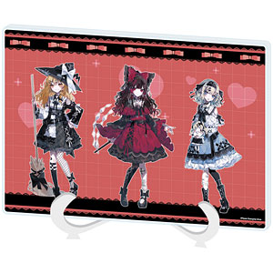 アクリルアートボード(A5サイズ)「東方Project」01/霊夢＆魔理沙＆アリス 病みかわいいver.(描き起こしイラスト)