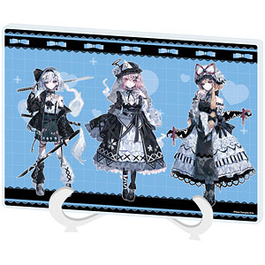 アクリルアートボード(A5サイズ)「東方Project」02/妖夢＆幽々子＆紫 病みかわいいver.(描き起こしイラスト)