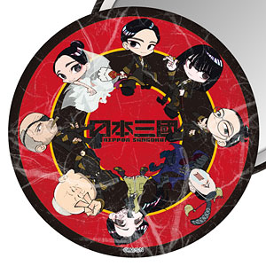 日本三國 和紙風缶ミラー A