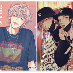 Acrylic Card "Fair Play Fair Lovers" 01 / Official & Newly Drawn Illustrations, Box of 6