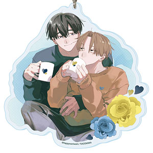 デカアクリルキーホルダー「忠犬部下とツンデレ少尉」01/クロ＆エギル(描き下ろしイラスト)