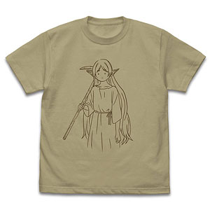 葬送のフリーレン フリーレン 「鉱山で300年働くことになっちゃった」 Tシャツ/SAND KHAKI-XL