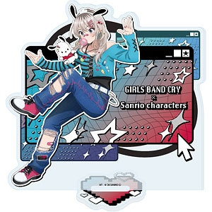 アクリルスタンド「ガールズバンドクライ&times;サンリオキャラクターズ」29/河原木桃香&times;ポチャッコ(コラボイラスト)