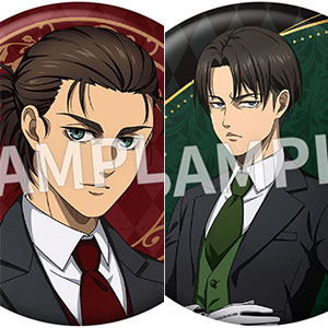 TVアニメ『進撃の巨人』執事衣装 76mm缶バッジ 8個入りBOX