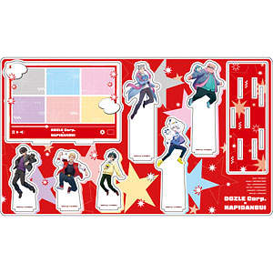 プレミアム アクリルジオラマプレート「ドズル社&times;はぴだんぶい」01/集合デザイン(コラボイラスト)