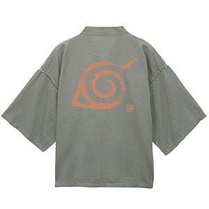 NARUTO-ナルト- 疾風伝 木ノ葉 甚平/利休鼠-大(XL～XXL)