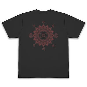NARUTO-ナルト- 疾風伝 万華鏡写輪眼 ドライTシャツ/BLACK-M