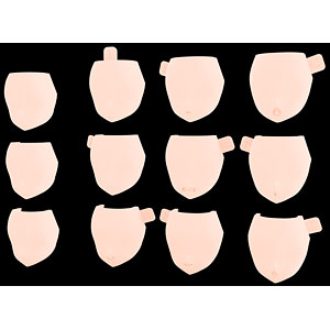 Megami Device MSG 08 Face Set for BUSTER DOLL, Skin Color B