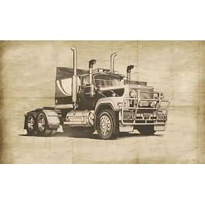 1/24 ブラックサンダー オーストラリアン トラック プラモデル