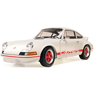 1/18 ポルシェ 911 カレラ RS 1972 ホワイト/ブルーデザインロゴ