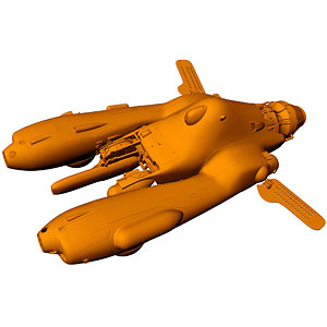 1/20 反重力装甲戦闘機 Pkf.85 ファルケ “グリフォンエッグ(G EGG)” プラモデル