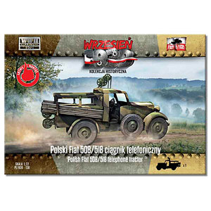 1/72 ポ・ポリスキーフィアット508/518通信線敷設トラクター プラモデル