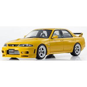 KYOSHOオリジナル 1/18 samurai シリーズ 日産 スカイライン GT-R オーテックバージョン チューンド by ニスモ (イエロー)