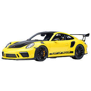 1/18 ポルシェ 911 (991.2) GT3 RS ヴァイザッハ・パッケージ (イエロー/カーボンブラック)