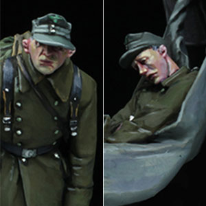 1/35 WWII ドイツ 傷ついた戦友 ドイツ軍捕虜 1945年(4体入)