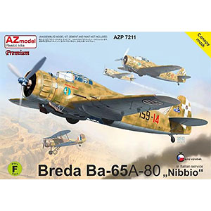 1/72 ブレダ Ba-65 フィアット A-80エンジン搭載機 &ldquo;イタリア&rdquo;プレミアムエディション プラモデル