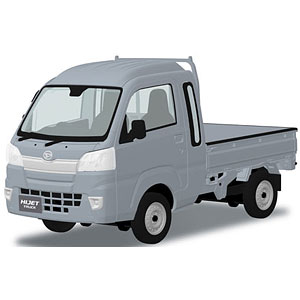 楽プラ スナップキット No.29-BS ダイハツ S500P ハイゼット トラック ジャンボ (ブライトシルバーメタリック) プラモデル