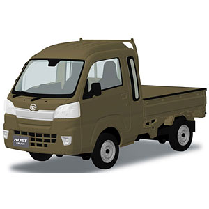 楽プラ スナップキット No.29-OK ダイハツ S500P ハイゼット トラック ジャンボ (オフビートカーキメタリック) プラモデル