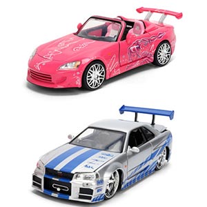 1/24 F＆F ブライアン ニッサン スカイライン GT-R ＆ スーキー ホンダ